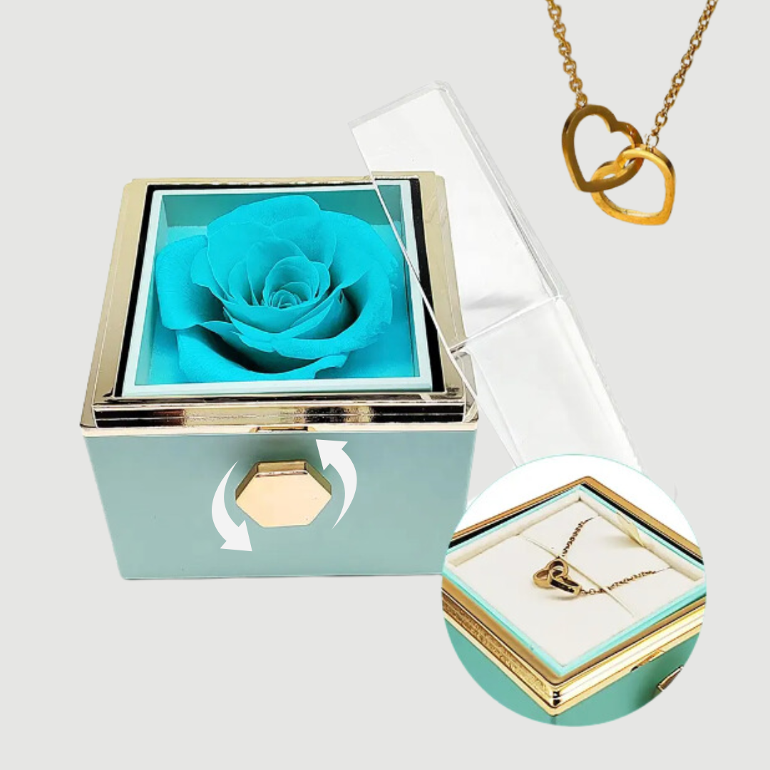 The Eternal Rose - Rotating Jewelry Box