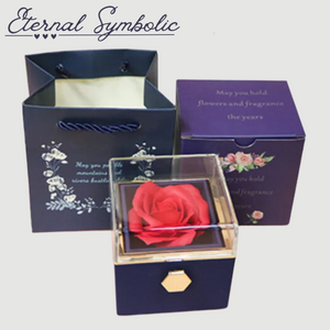 The Eternal Rose - Rotating Jewelry Box