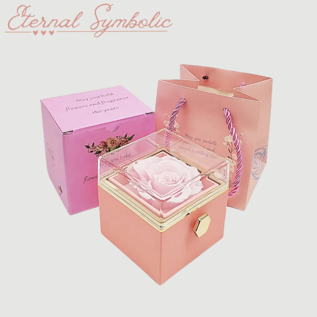 The Eternal Rose - Rotating Jewelry Box